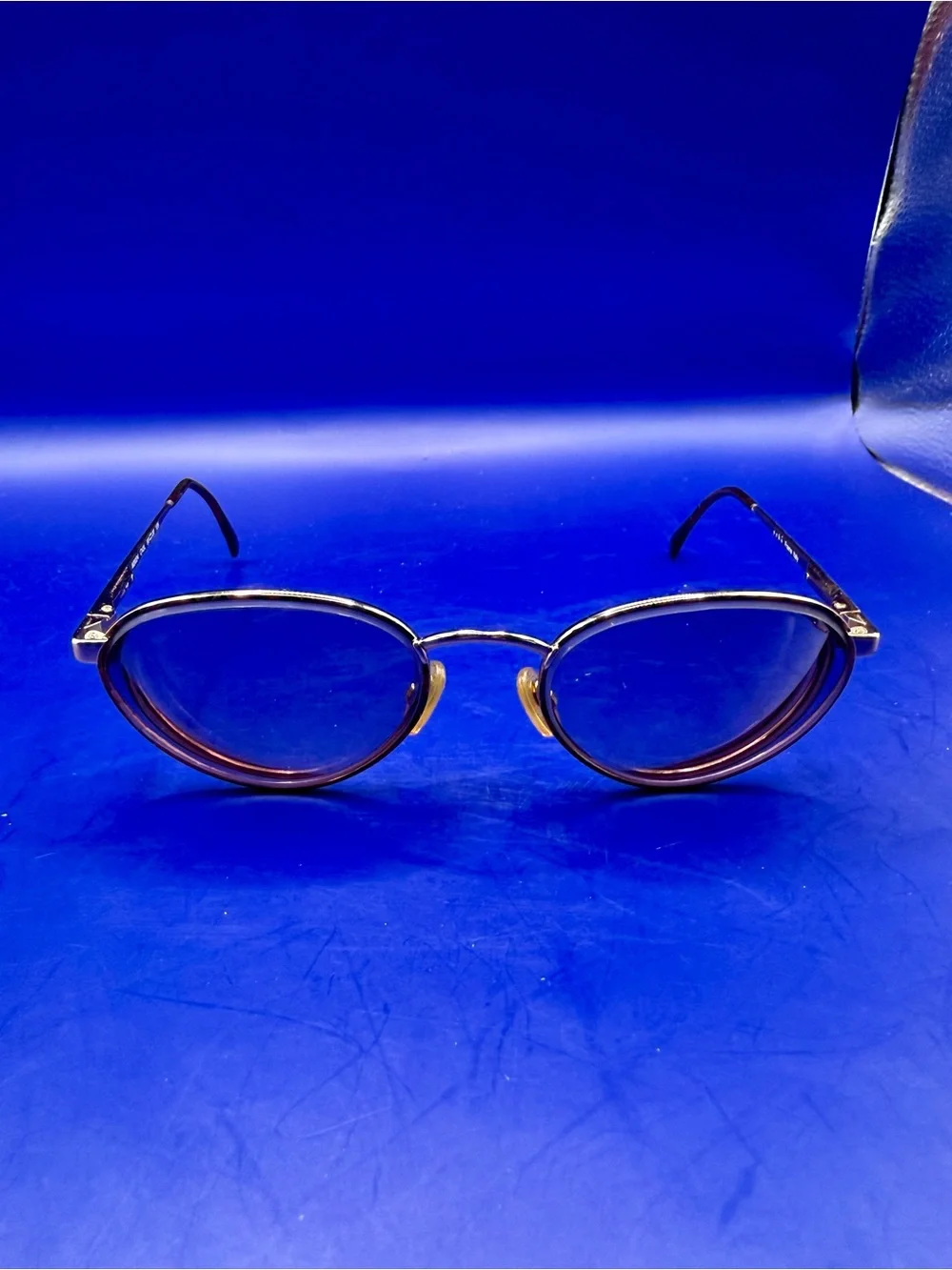Vintage Echo Frame Italy M2024 C43L Oval Eyeglass Frames ONLY 56-20-135 Gold Tor